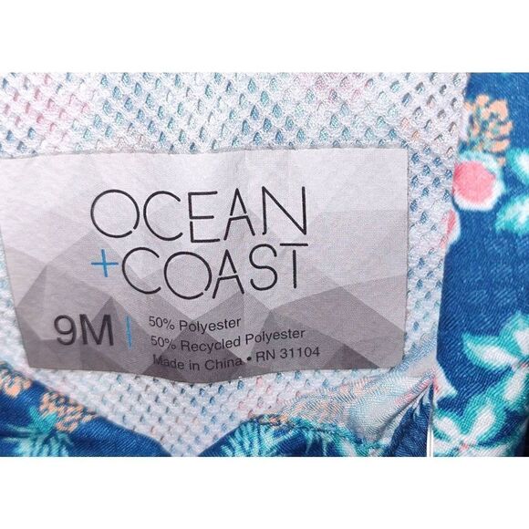 OCEAN + COAST 9M INFANT BLUE CANOE One piece outfit. UPF 30 protection.  NWT - Picture 8 of 8